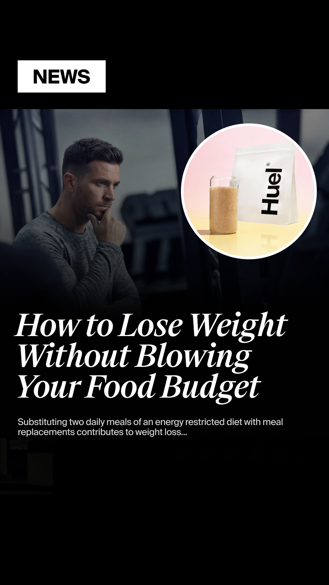 Huel Facebook ad