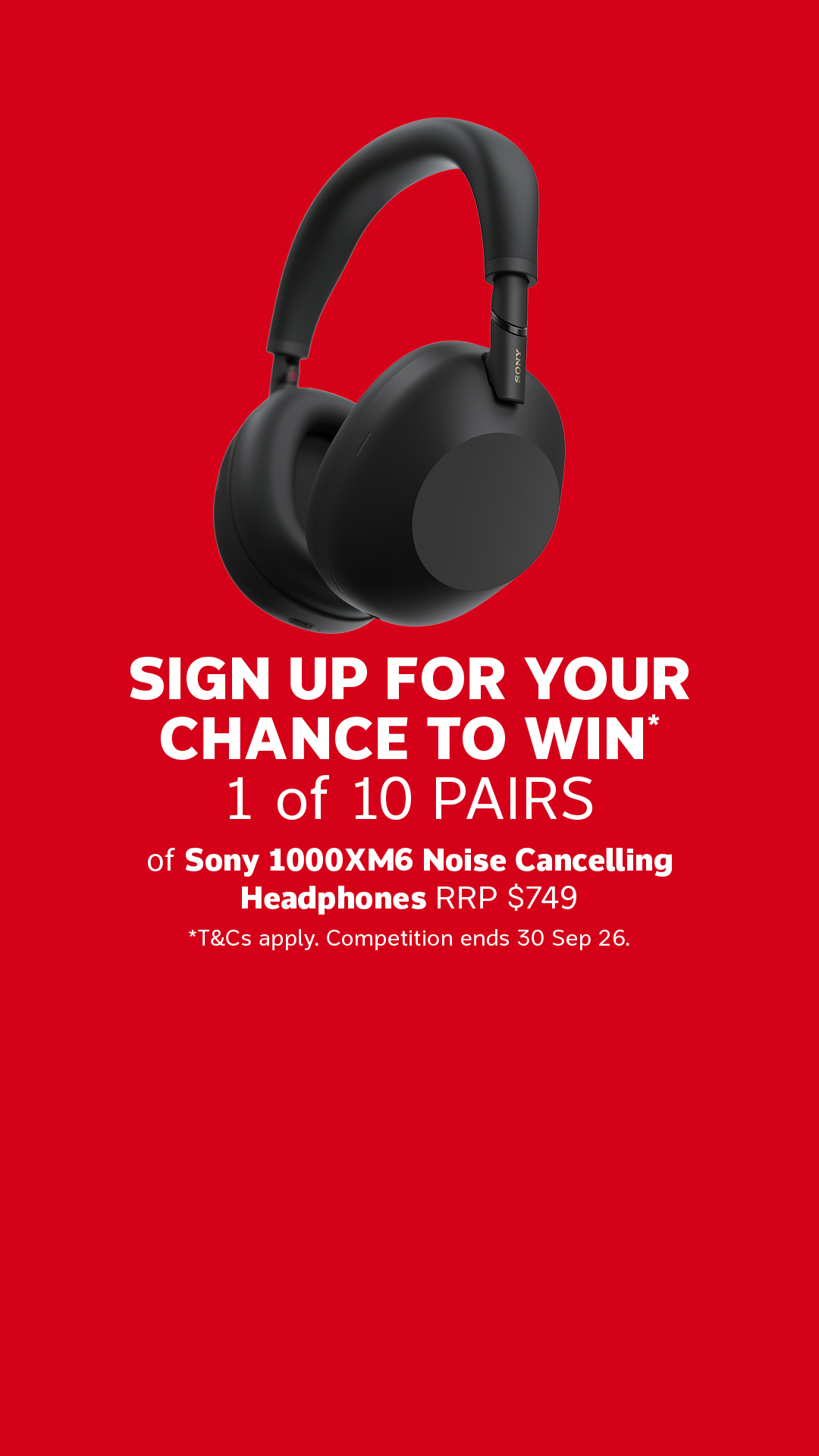 Flight Centre New Zealand Facebook ad: Be in to WIN*!