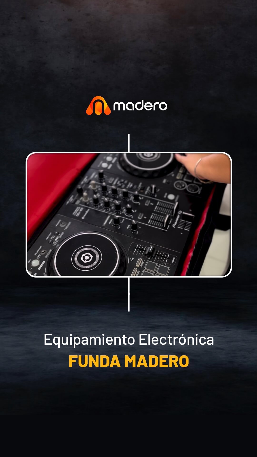 Madero Equipamientos Facebook ad: Si sos Dj, este producto es para vos.