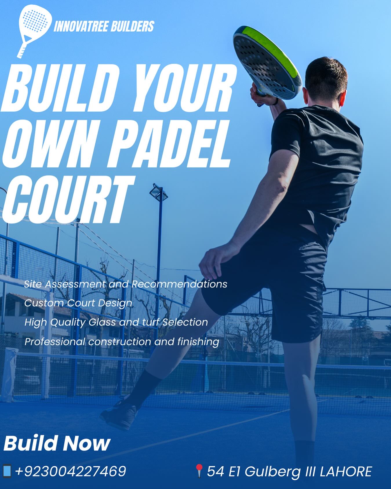 Innovatree Builders Facebook ad: Building world-class padel courts, one project at a…