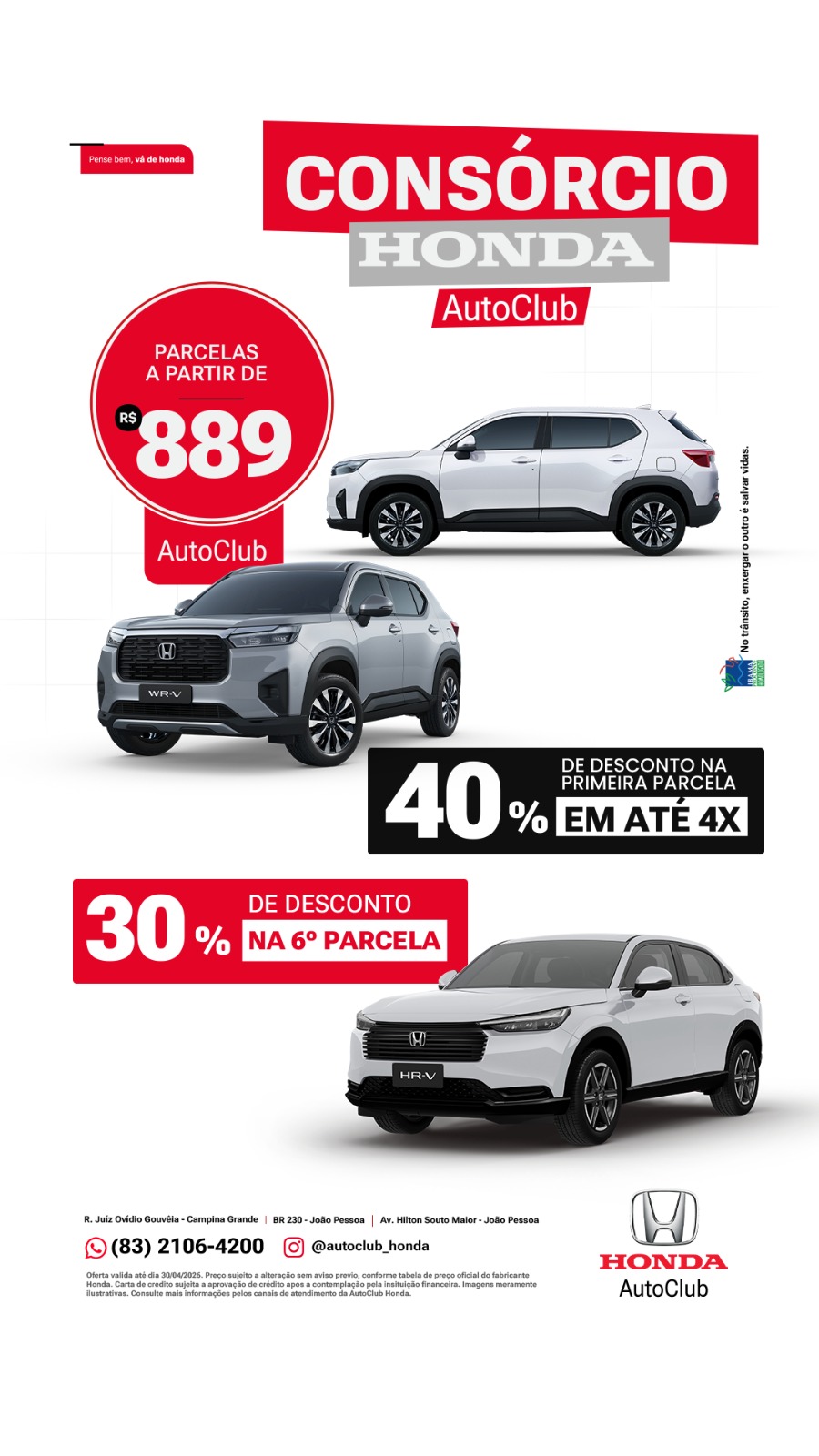 AutoClub Honda Facebook ad from May 7, 2026
