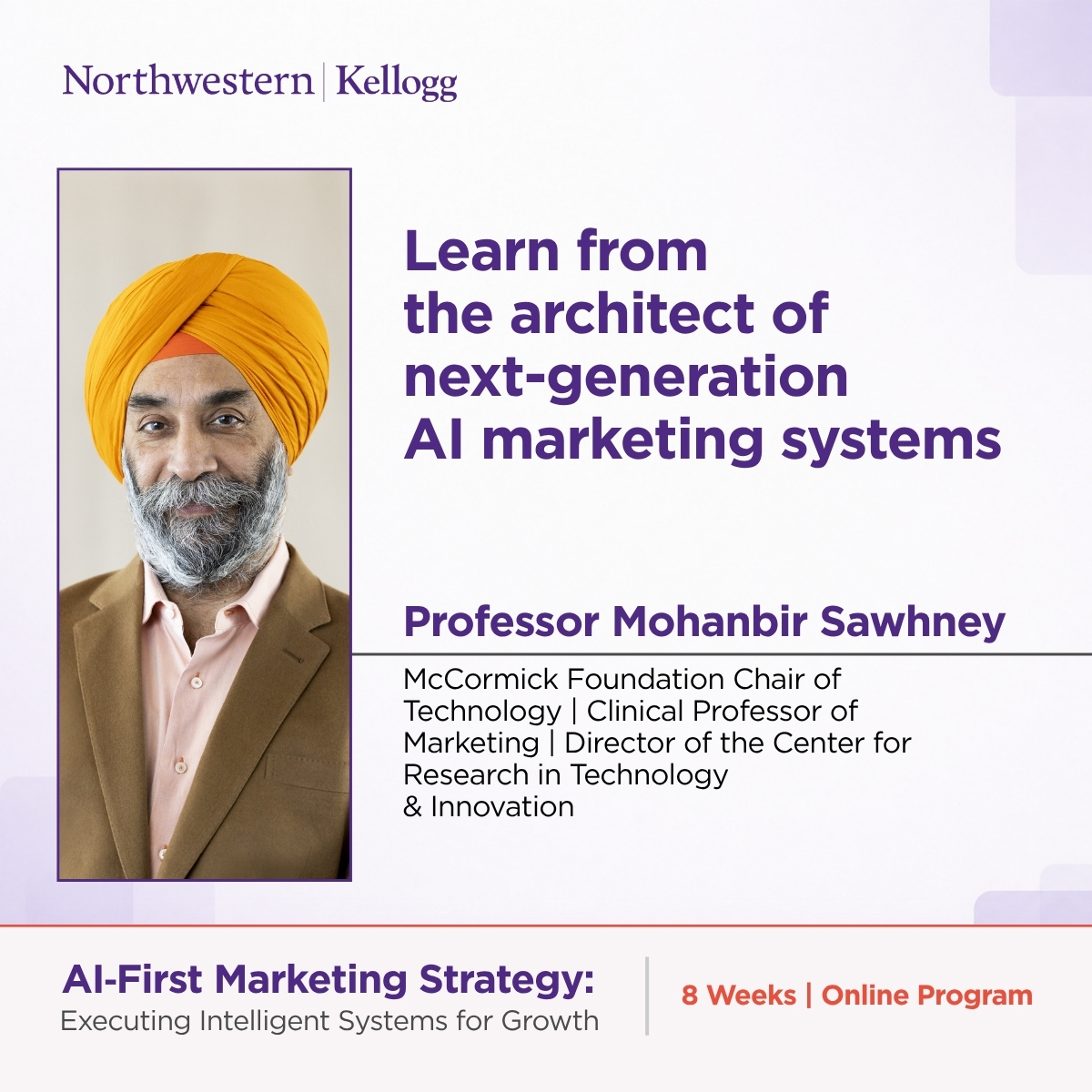 Kellogg Executive Education Facebook ad