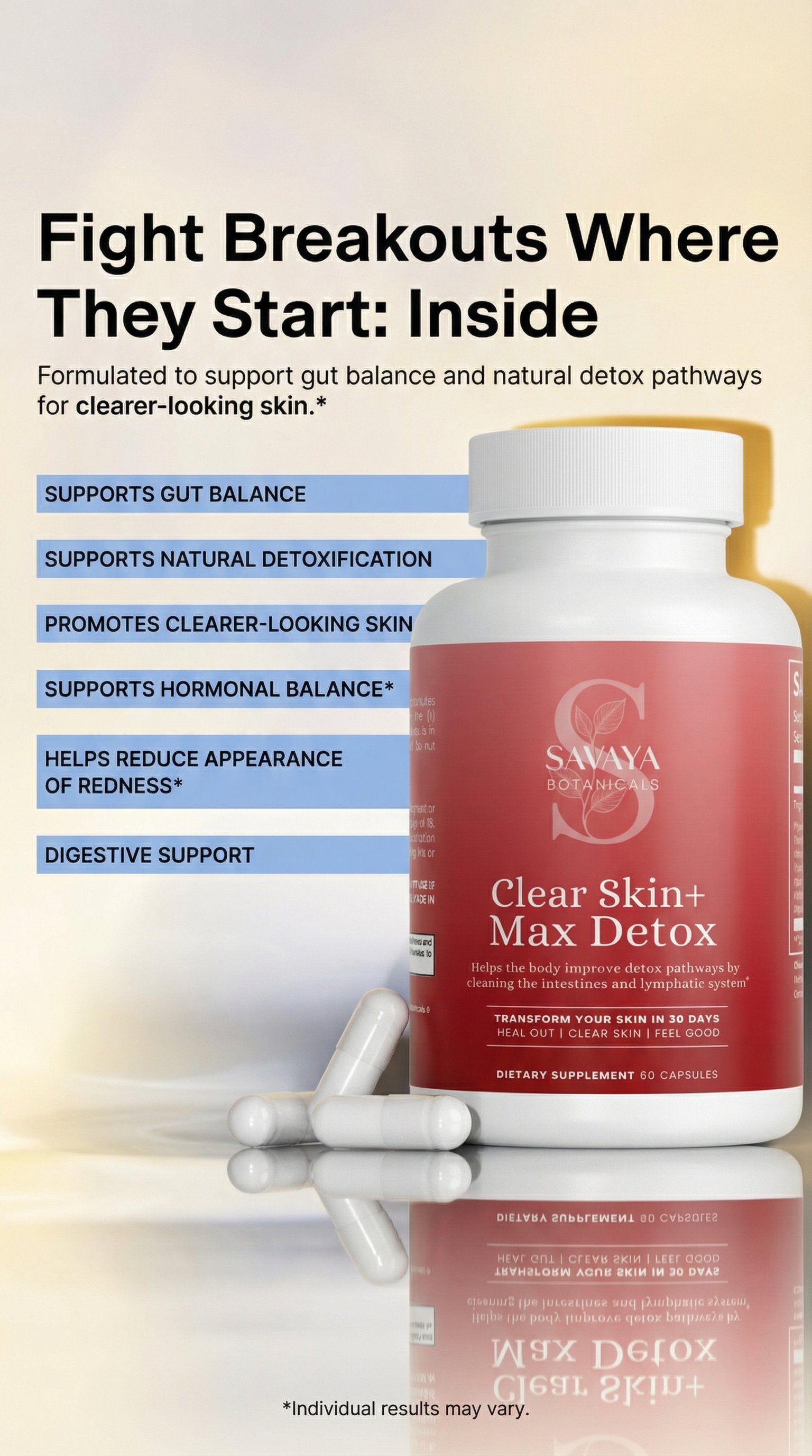 Savaya Botanicals Facebook ad