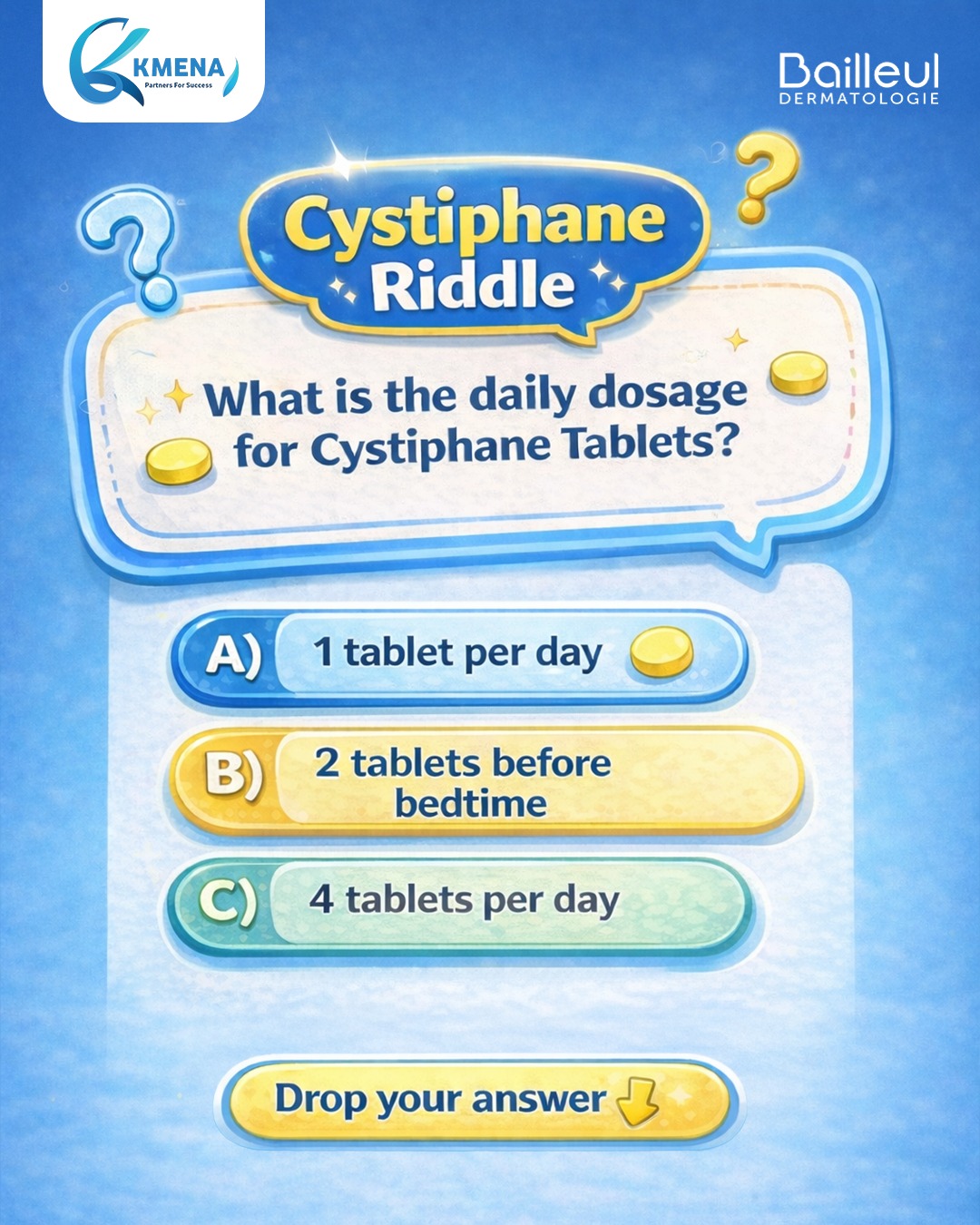 Bailleul.UAE Facebook ad: It’s time for our Ramadan Cystiphane Riddle.Answer today’s…