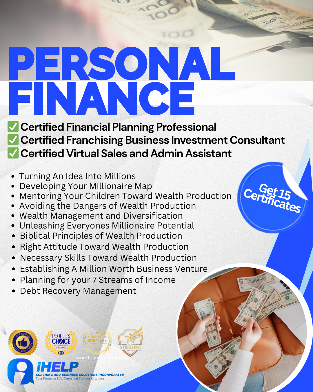 IHELP Coaching and Business Solutions Corporation Facebook ad
