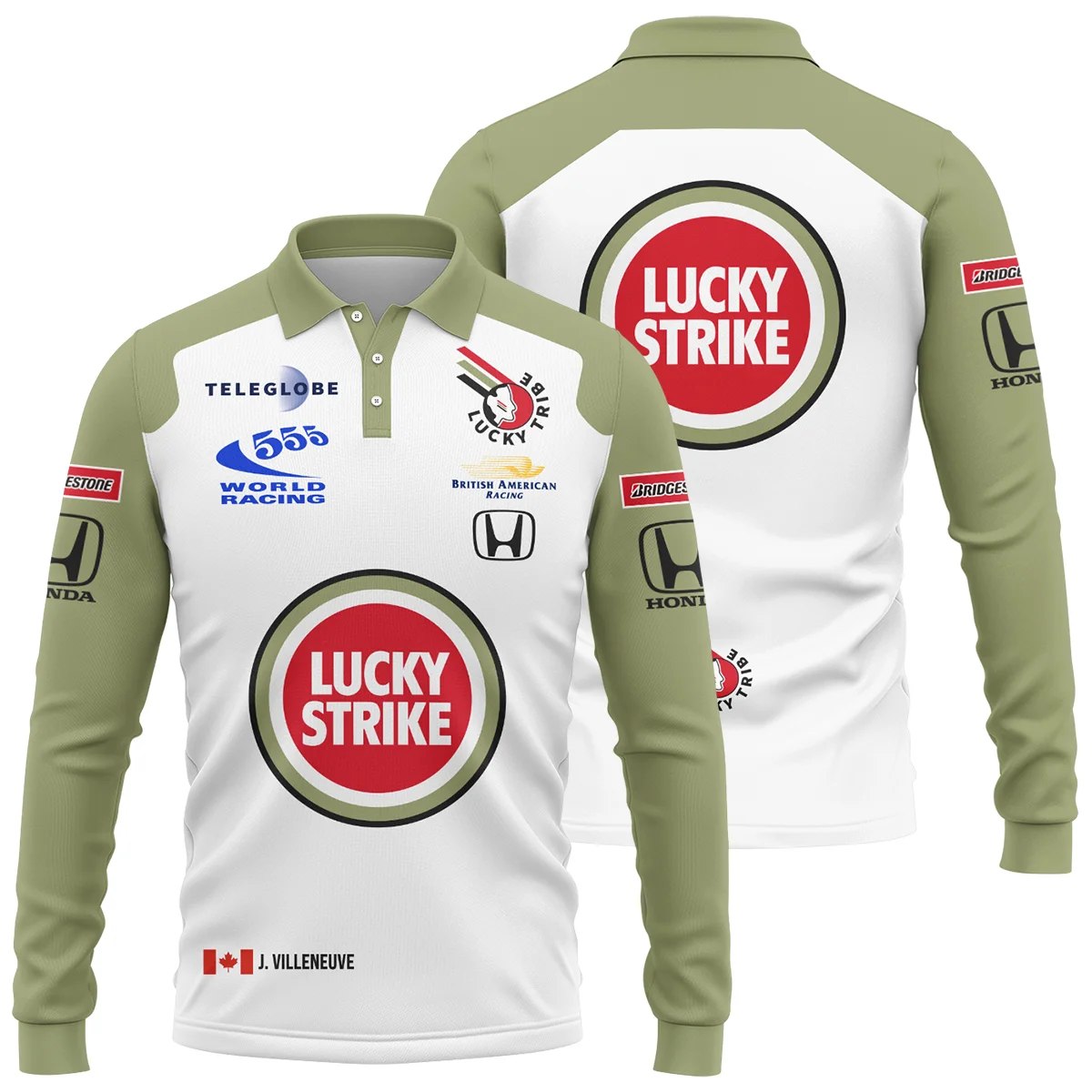 Lifestyle Apparel Facebook ad: Celebrate the legacy of Jacques Villeneuve, Canada’s 1997…