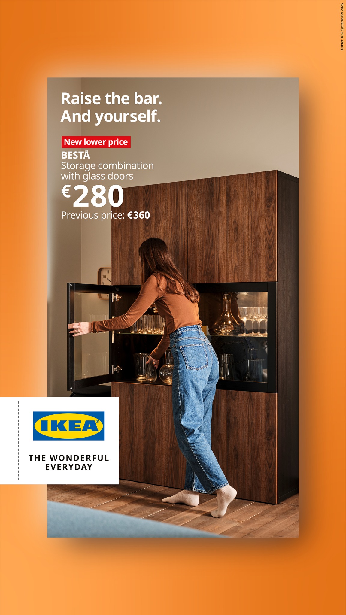 IKEA Facebook ad: Organised drawers. Clear focus.