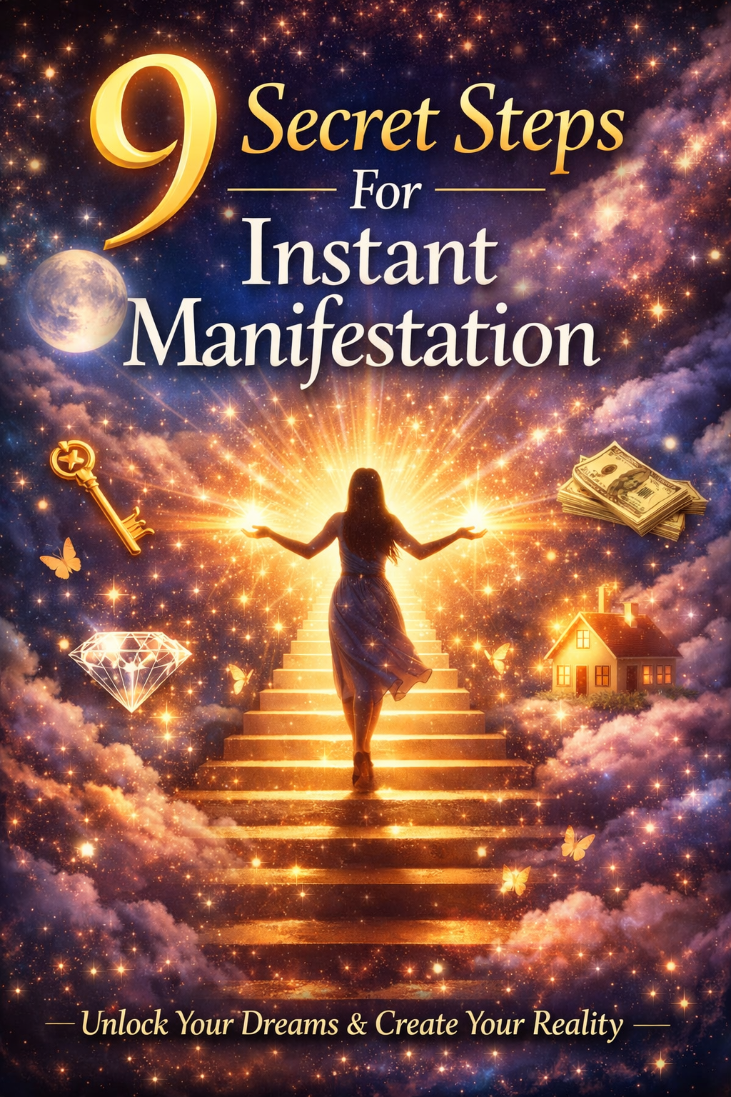 Institute of Mind Control and Development Facebook ad: 9 STEPS TO INSTANT MANIFESTATION - (Free E-book)