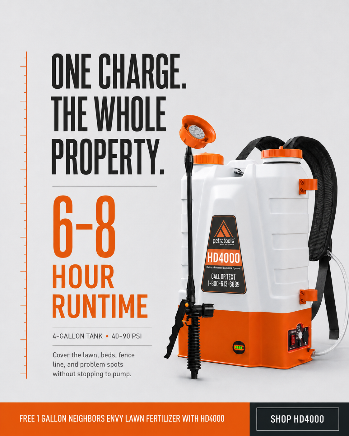 PetraTools Plus Facebook ad: Upgrade your sprayer today!