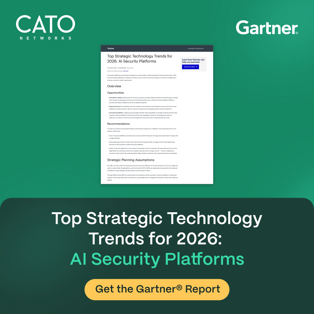 Cato Networks Facebook ad: AI security under pressure