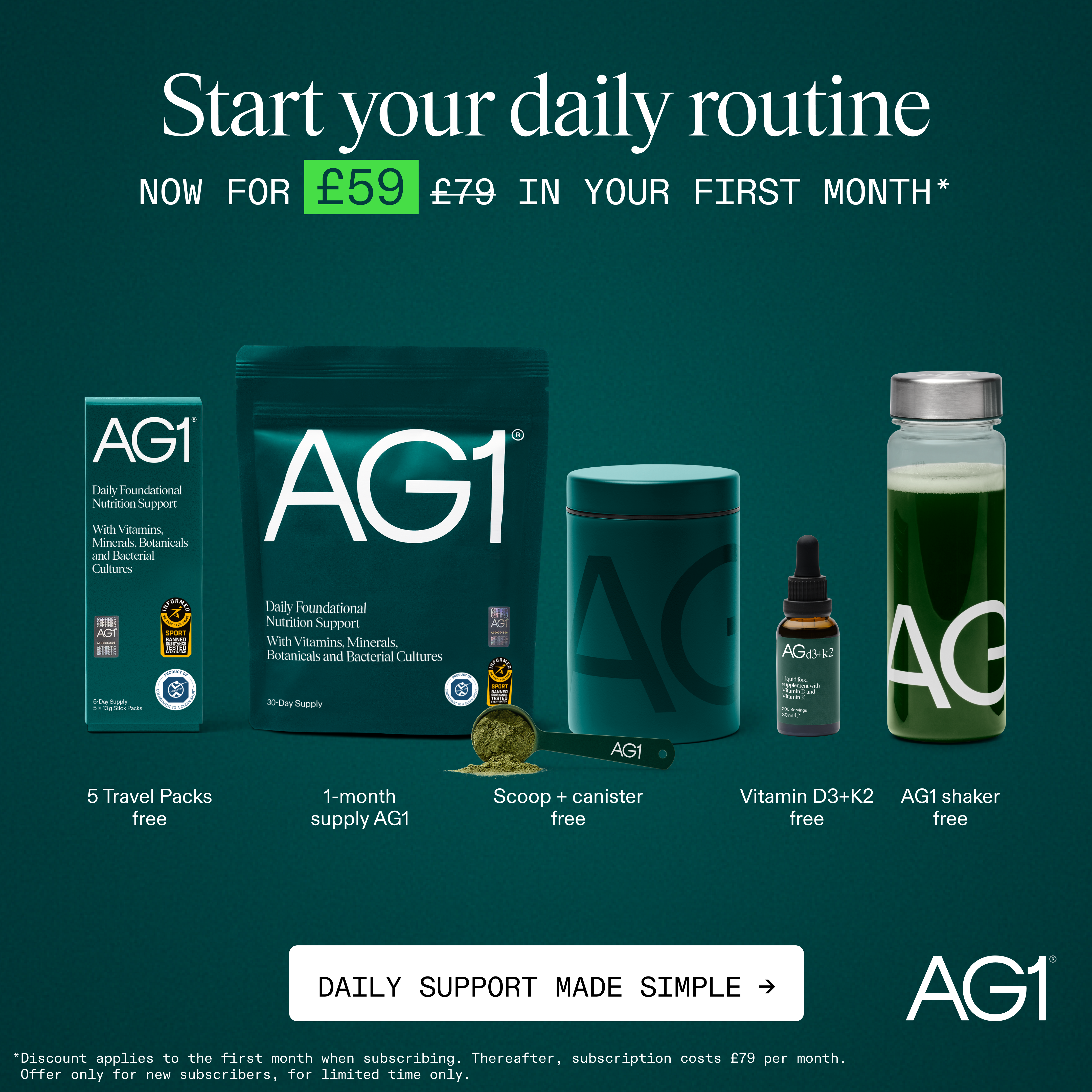 AG1 by Athletic Greens Facebook ad