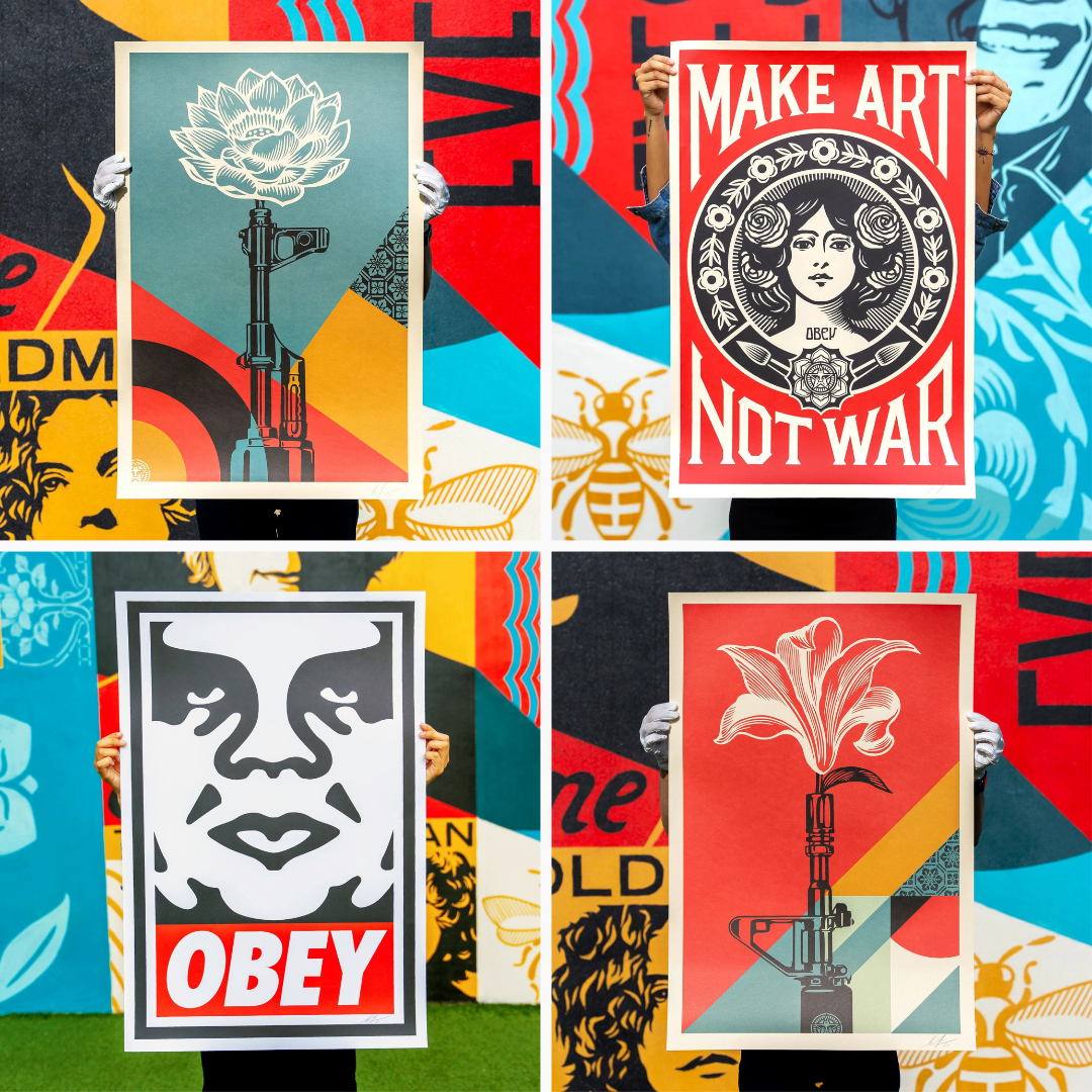 The Wynwood Walls Shop Facebook ad: The Shepard Fairey Collection