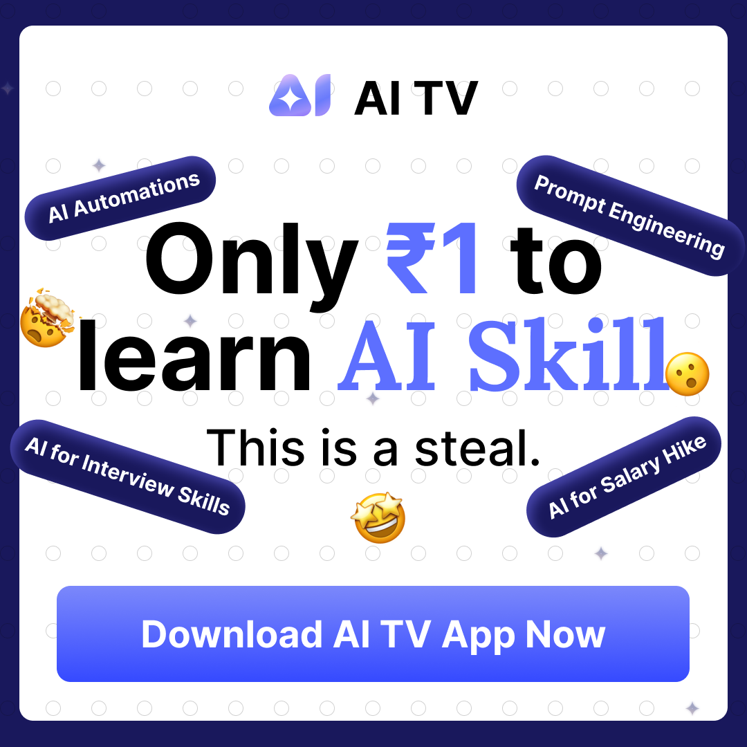 AITV Facebook ad: Learn all AI courses in one app