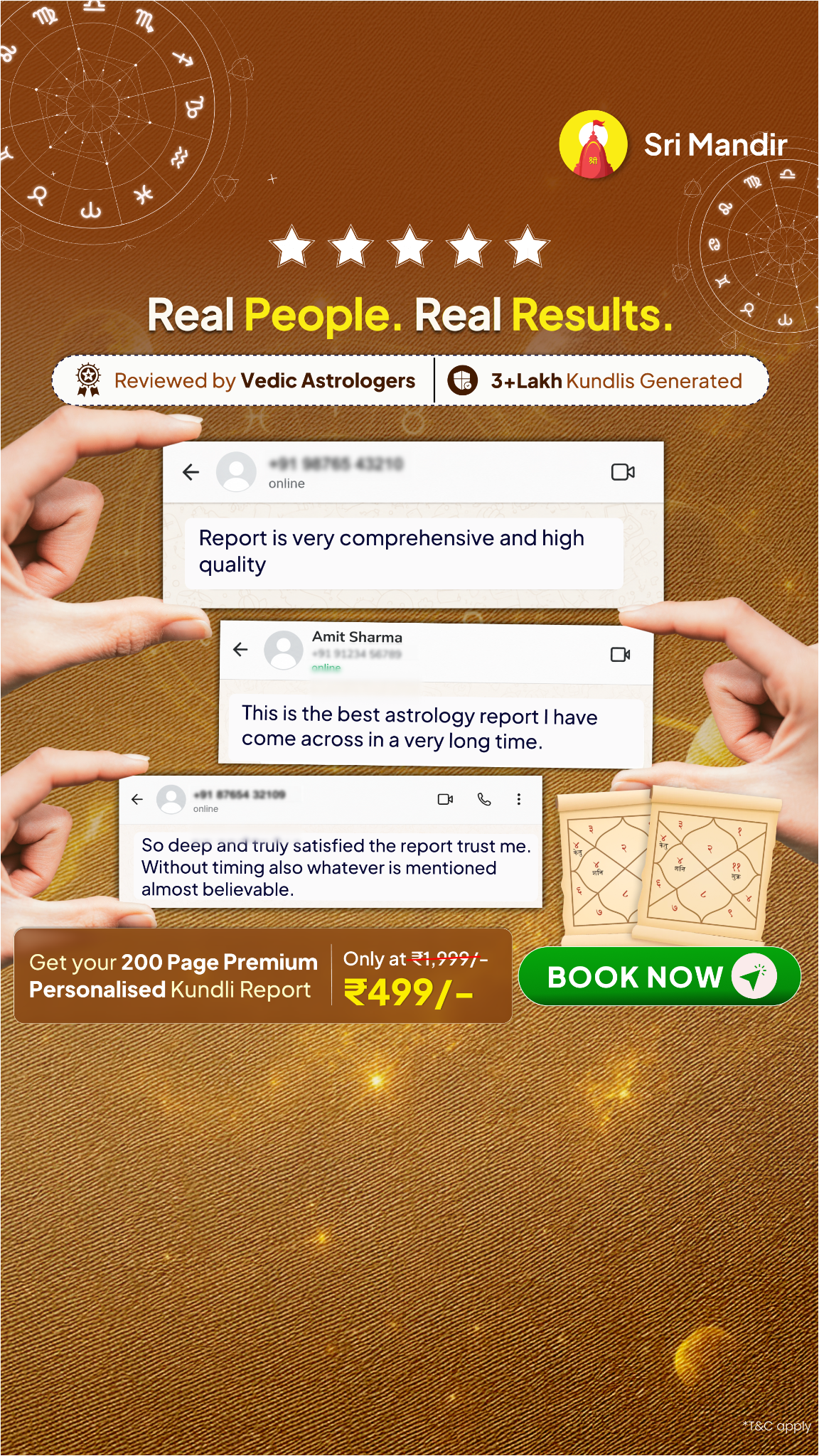 Kundli Guide by Sri Mandir Facebook ad
