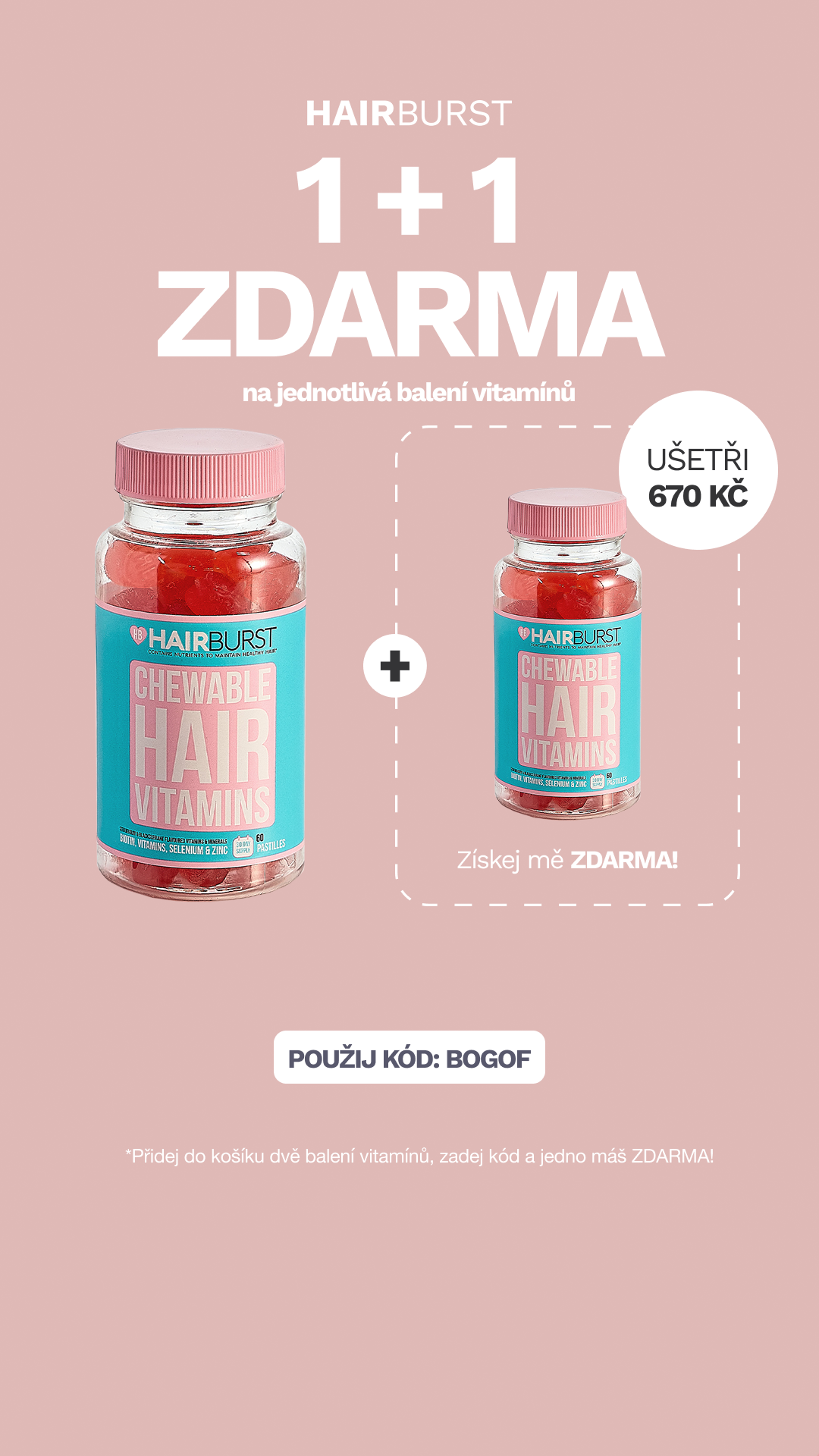 Hairburst Czech Republic Facebook ad