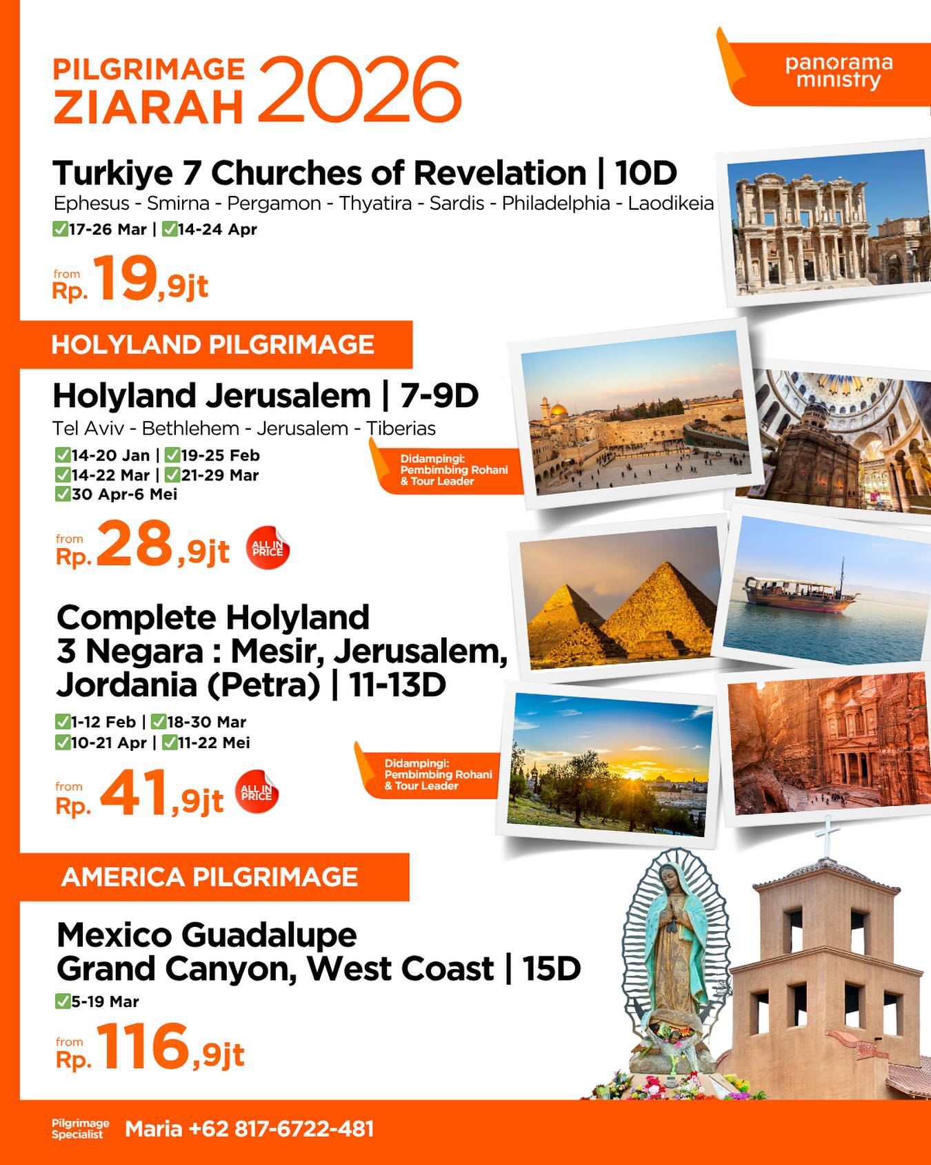 Panorama-Ministry Facebook ad: PILGRIMAGE ZIARAH 2026 bersama Panorama Ministry