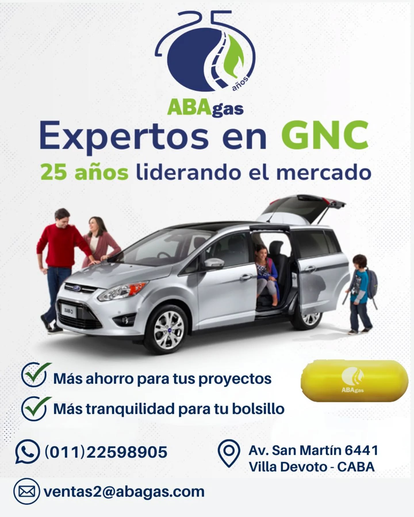 Abagas Facebook ad: Convertí tu auto a GNC y empezá a…