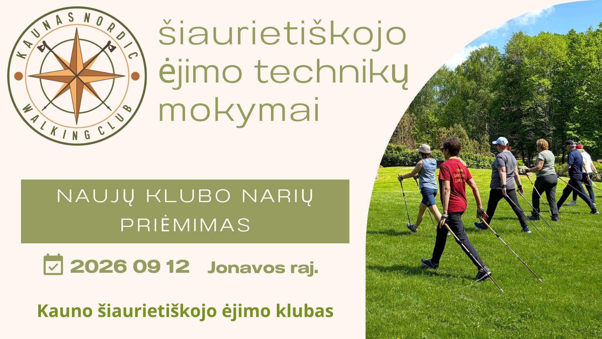 Kauno Šiaurietiškojo Ėjimo Klubas Facebook ad: Šiaurietiškojo ėjimo technikų mokymai - intensyvus…