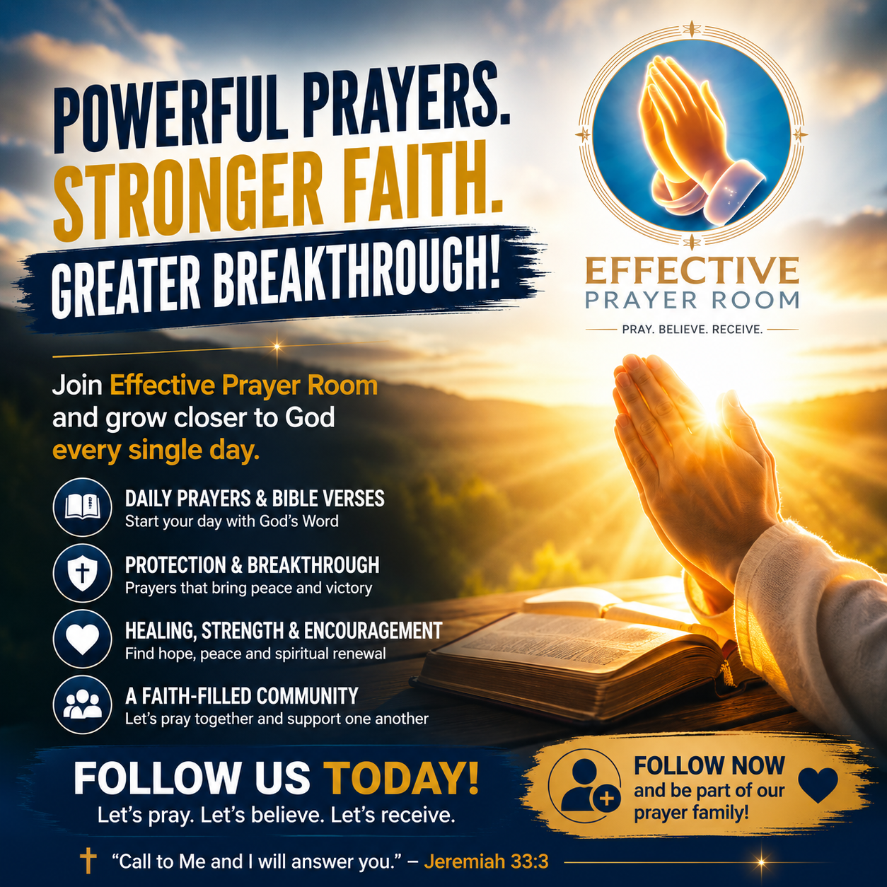 Effective Prayer Room Facebook ad