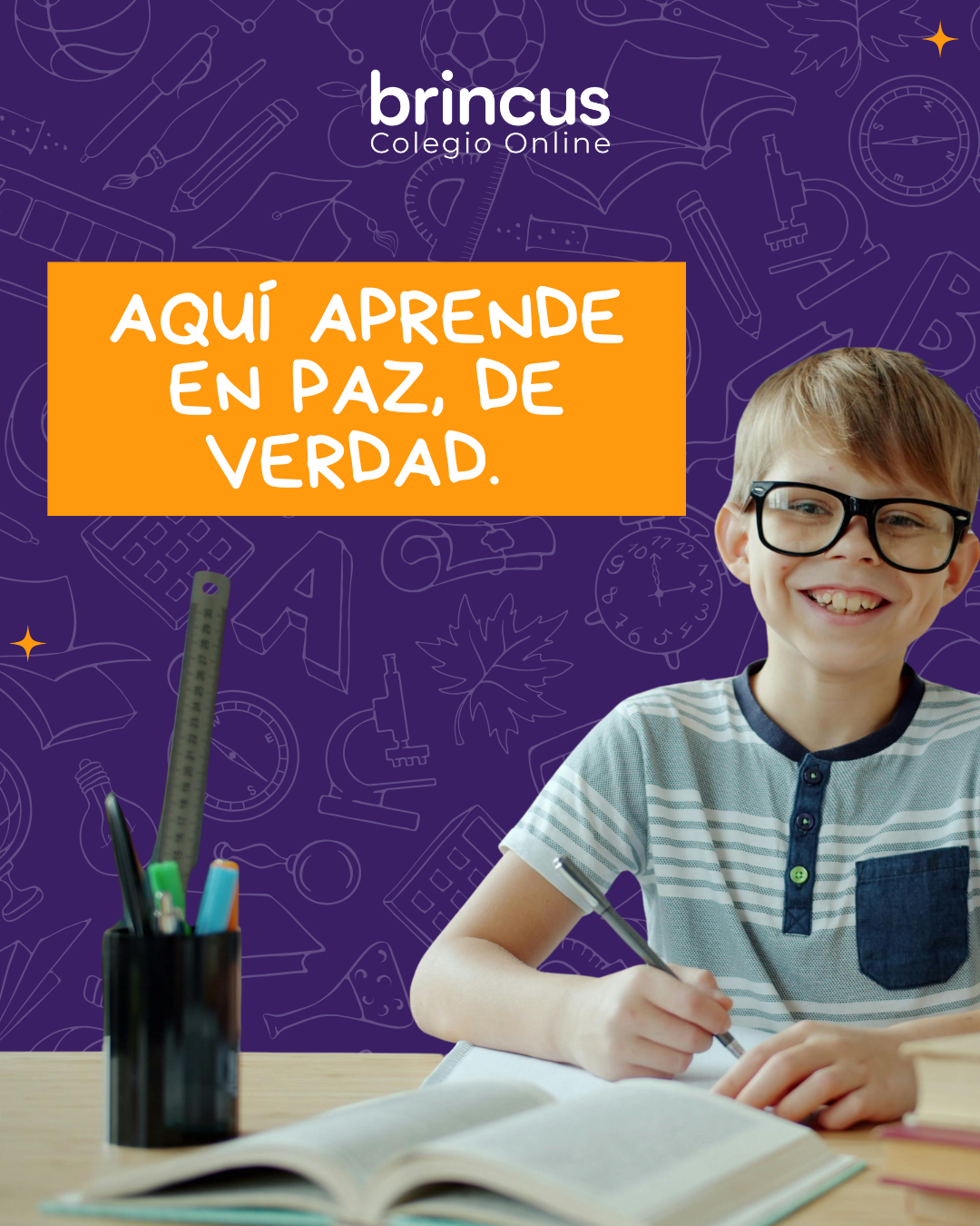 Brincus.com Facebook ad: Un lugar donde aprender sin miedo existe.
