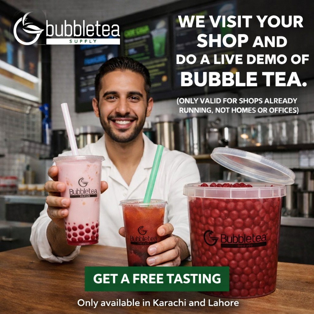 Bubble Tea Supply Pakistan Facebook ad