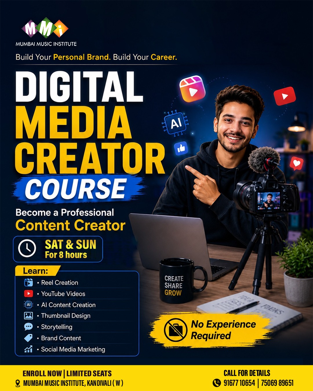 Mumbai Music Institute Facebook ad