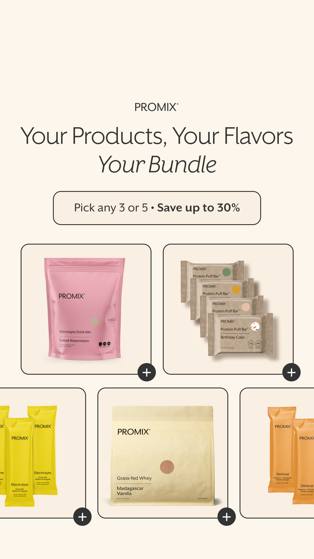 PROMIX Nutrition Facebook ad
