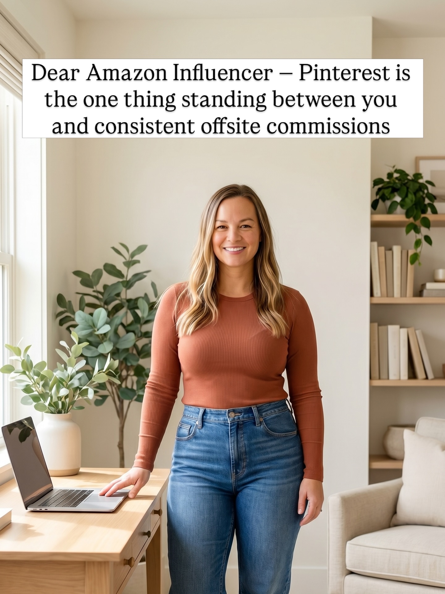 Kindly Connected Facebook ad: Grow Your Amazon Offsite Commissions With Pinterest
