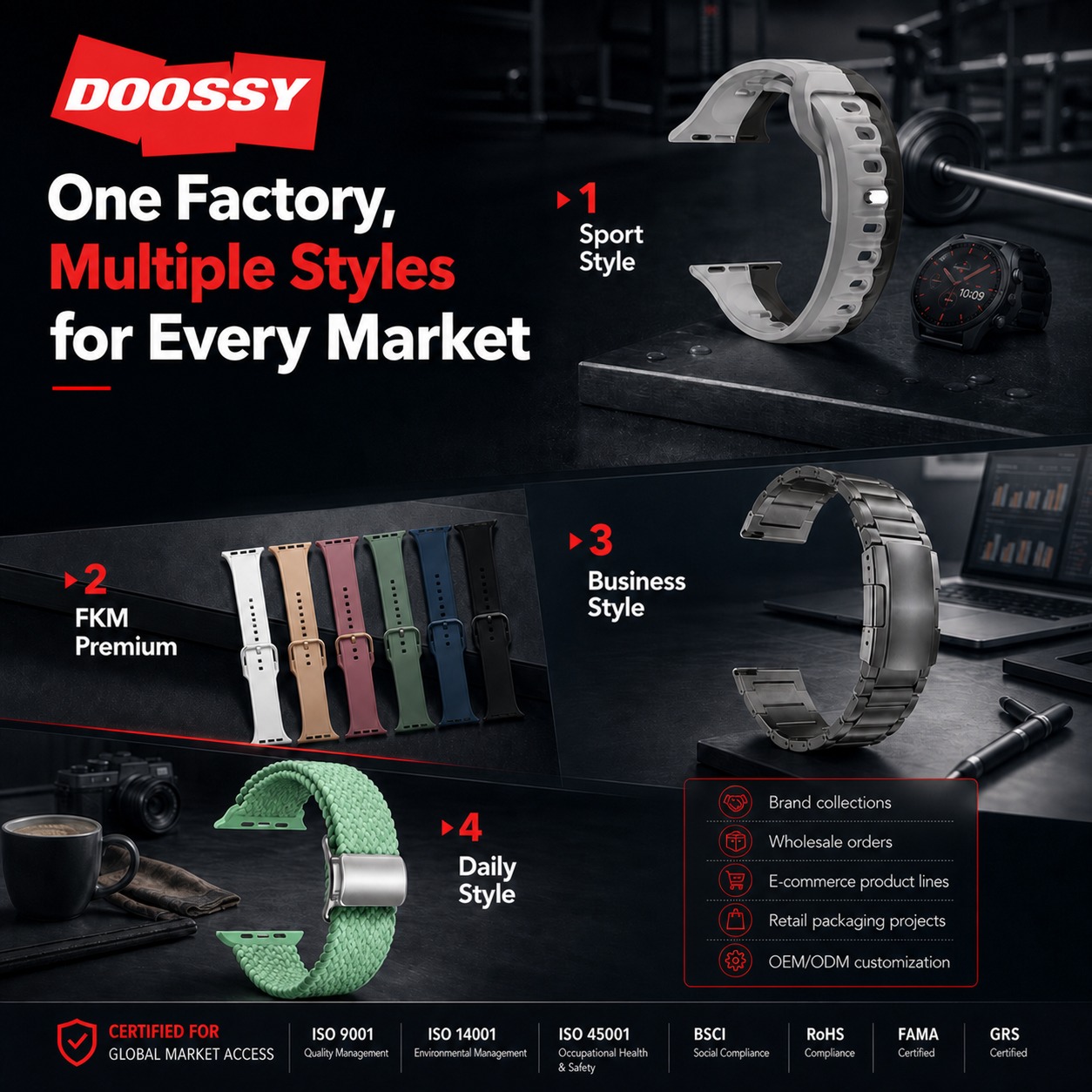 Doossy watch strap Facebook ad: Looking for reliable watch band options for your…
