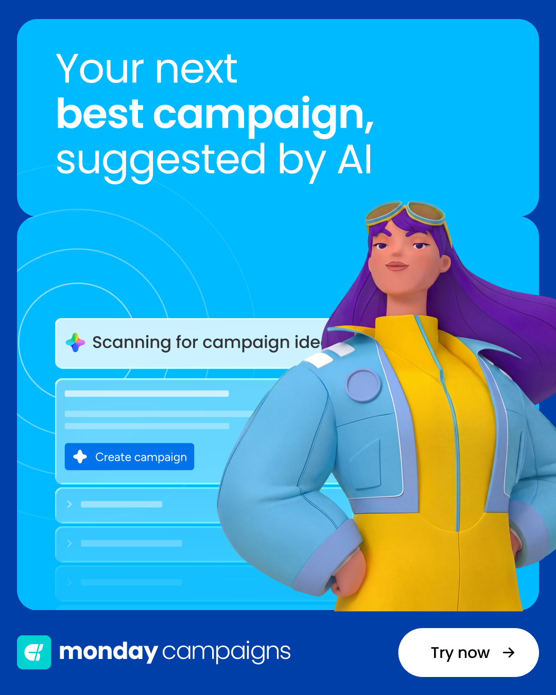 monday CRM Facebook ad