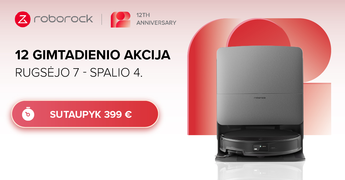 Roborock Lietuva Facebook ad: Roborock Saros 20 | Sutaupyk 399 €