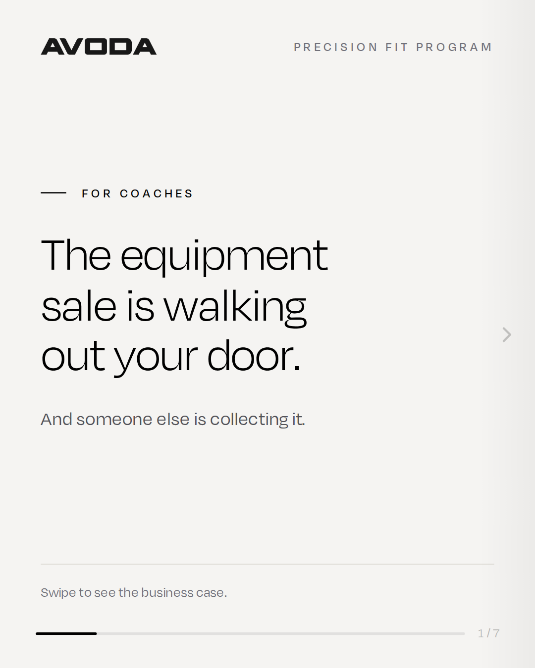 Avoda Golf Facebook ad: The Avoda Precision Fit Program puts a complete…