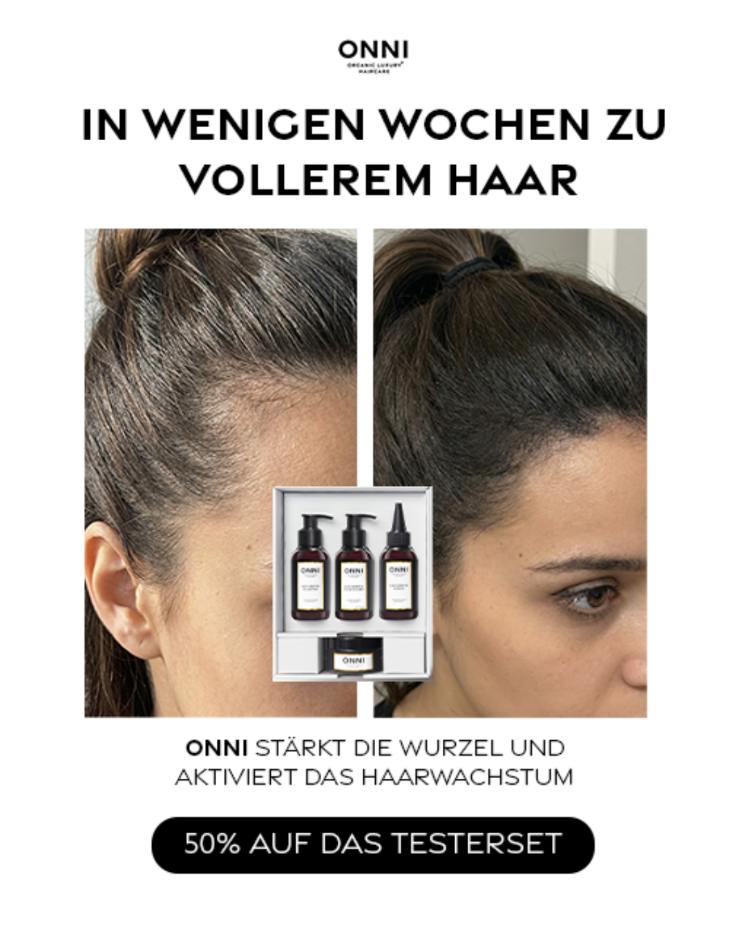ONNI - Organic Luxury Haircare Facebook ad