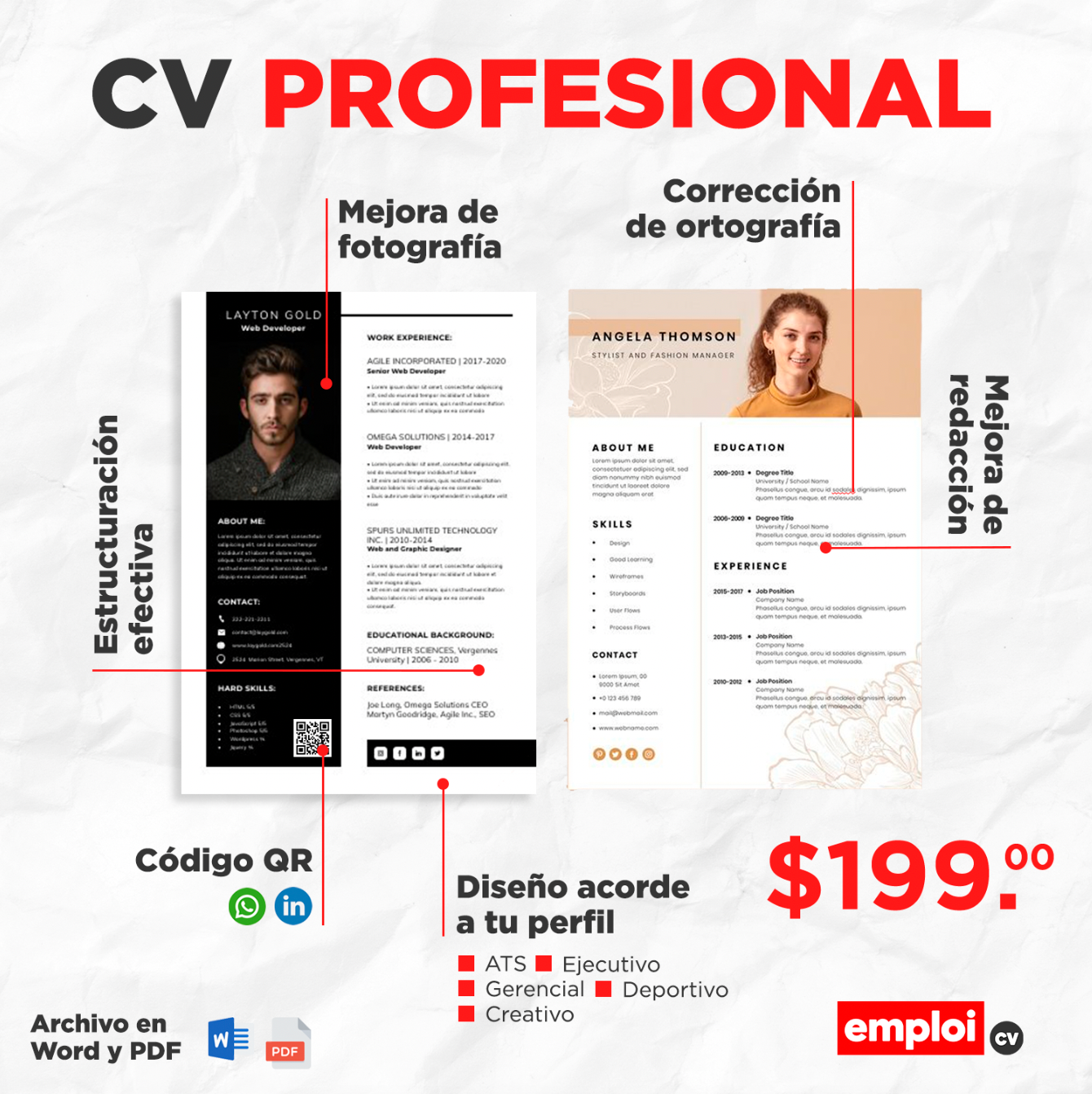 Emploi Facebook ad: Chatea con nosotros