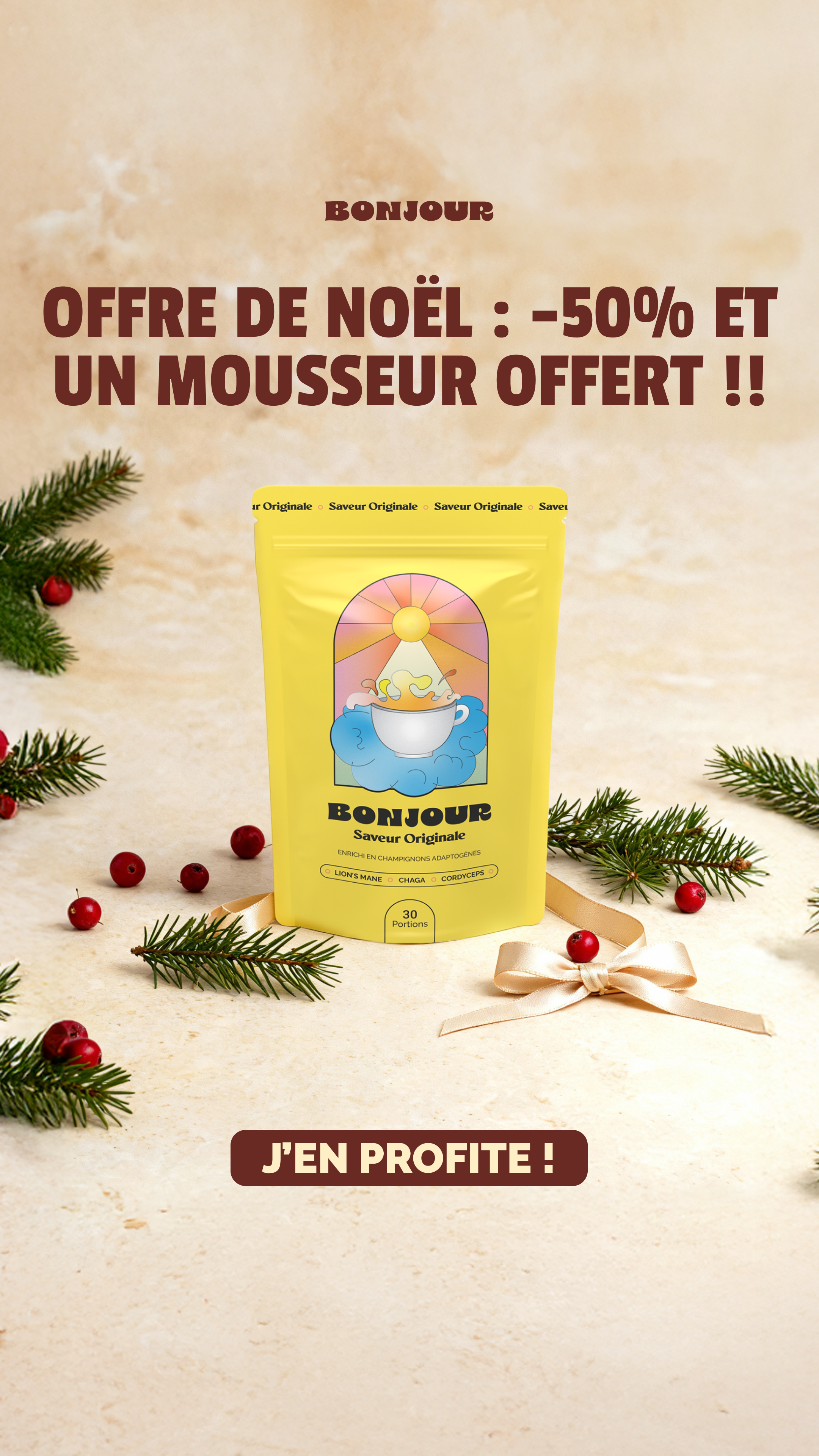 Bonjour Facebook ad
