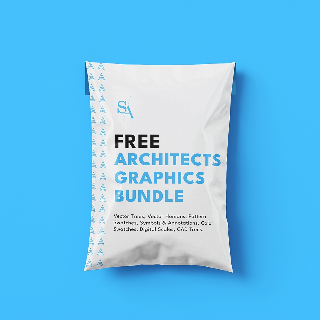 Learn Architecture Online Facebook ad: FREE ULTIMATE ARCHITECT GRAPHICS BUNDLE