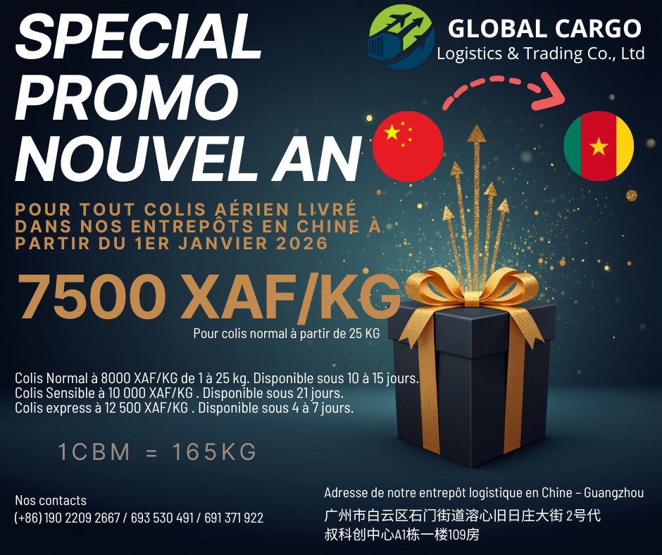 Global Cargo Logistics & Trading Facebook ad: SPÉCIAL PROMO NOUVEL AN 2026