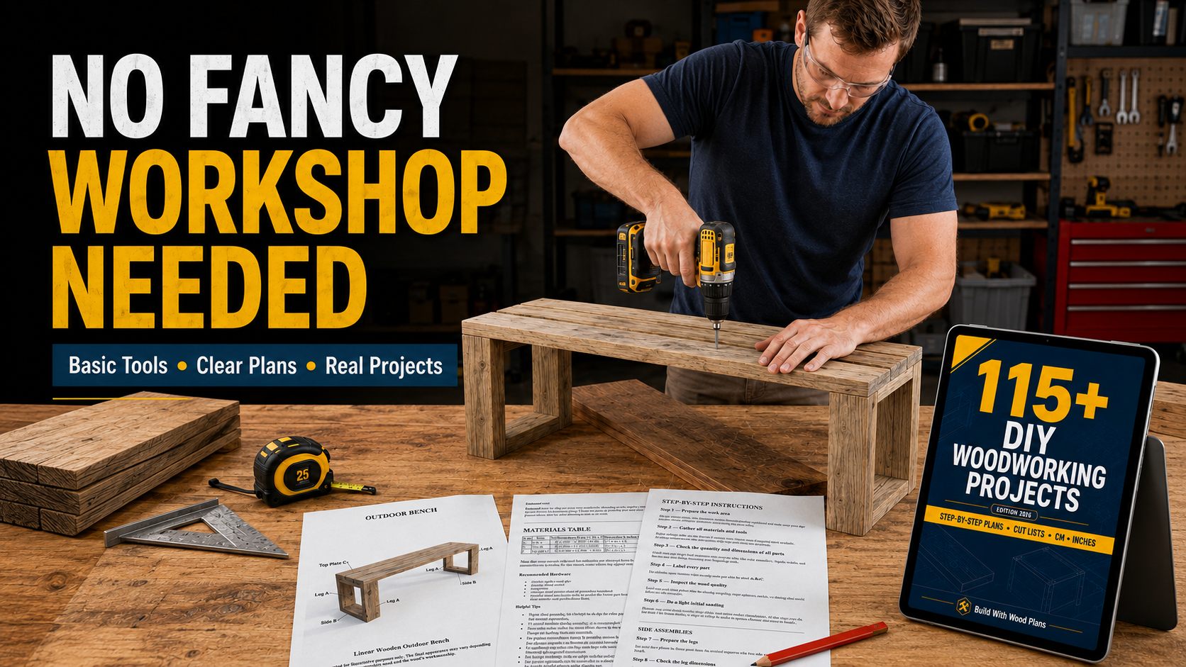 Build with wood plans Facebook ad from Jul 9, 2026