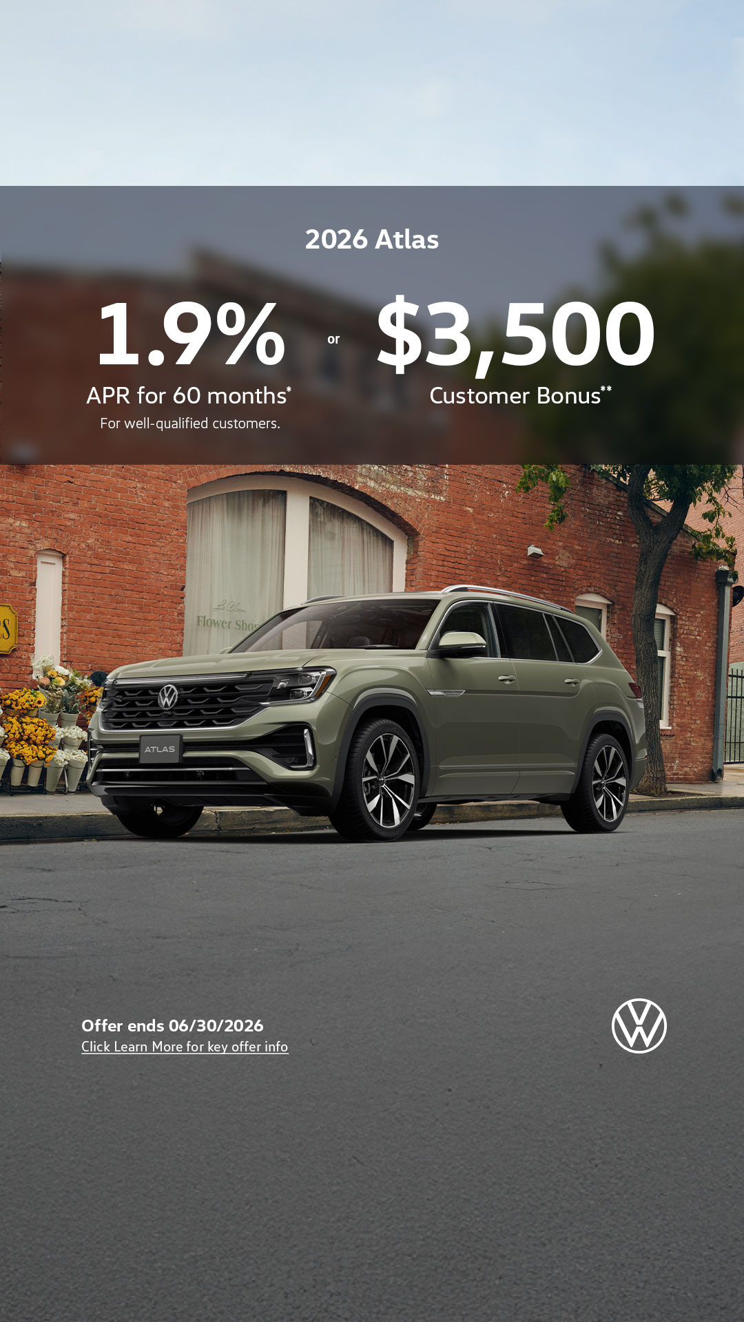Volkswagen Facebook ad from May 7, 2026