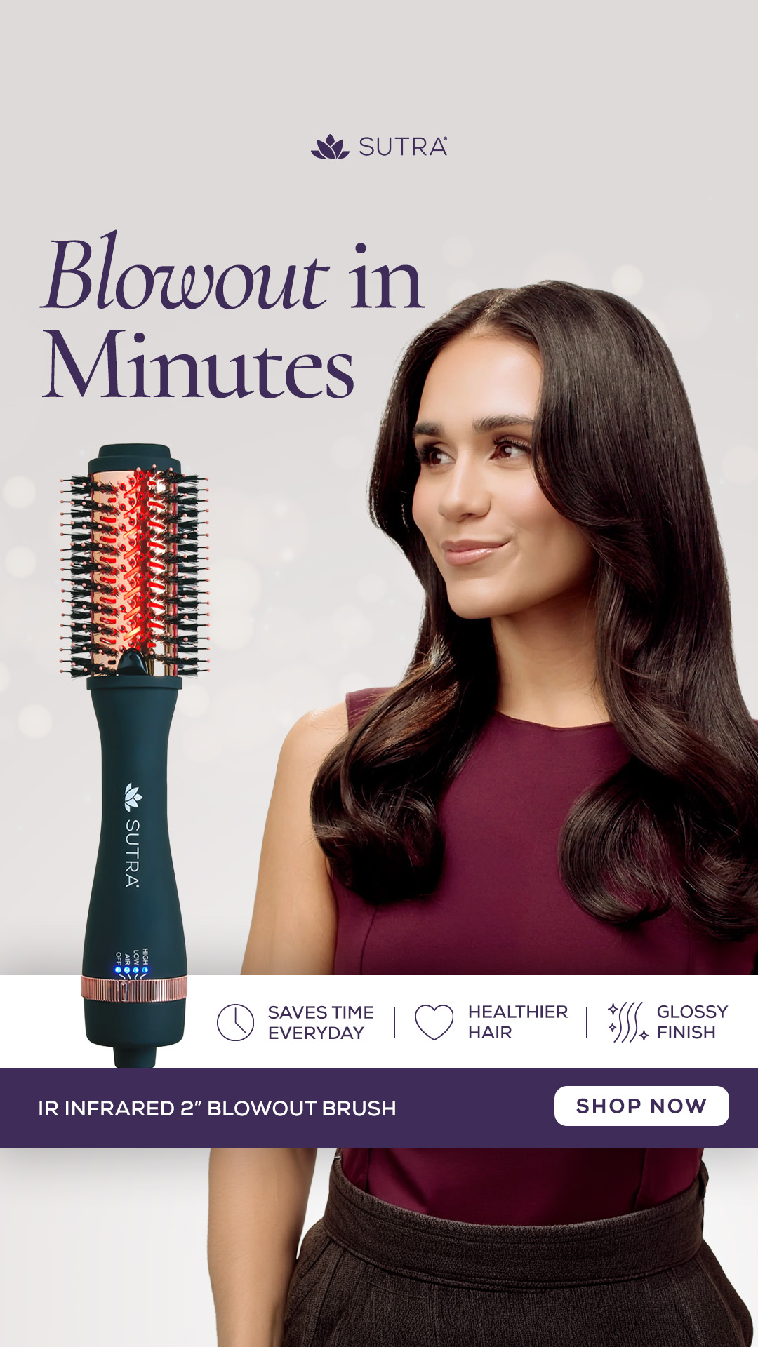 Sutra Beauty Facebook ad: IR Infrared Blowout Brush