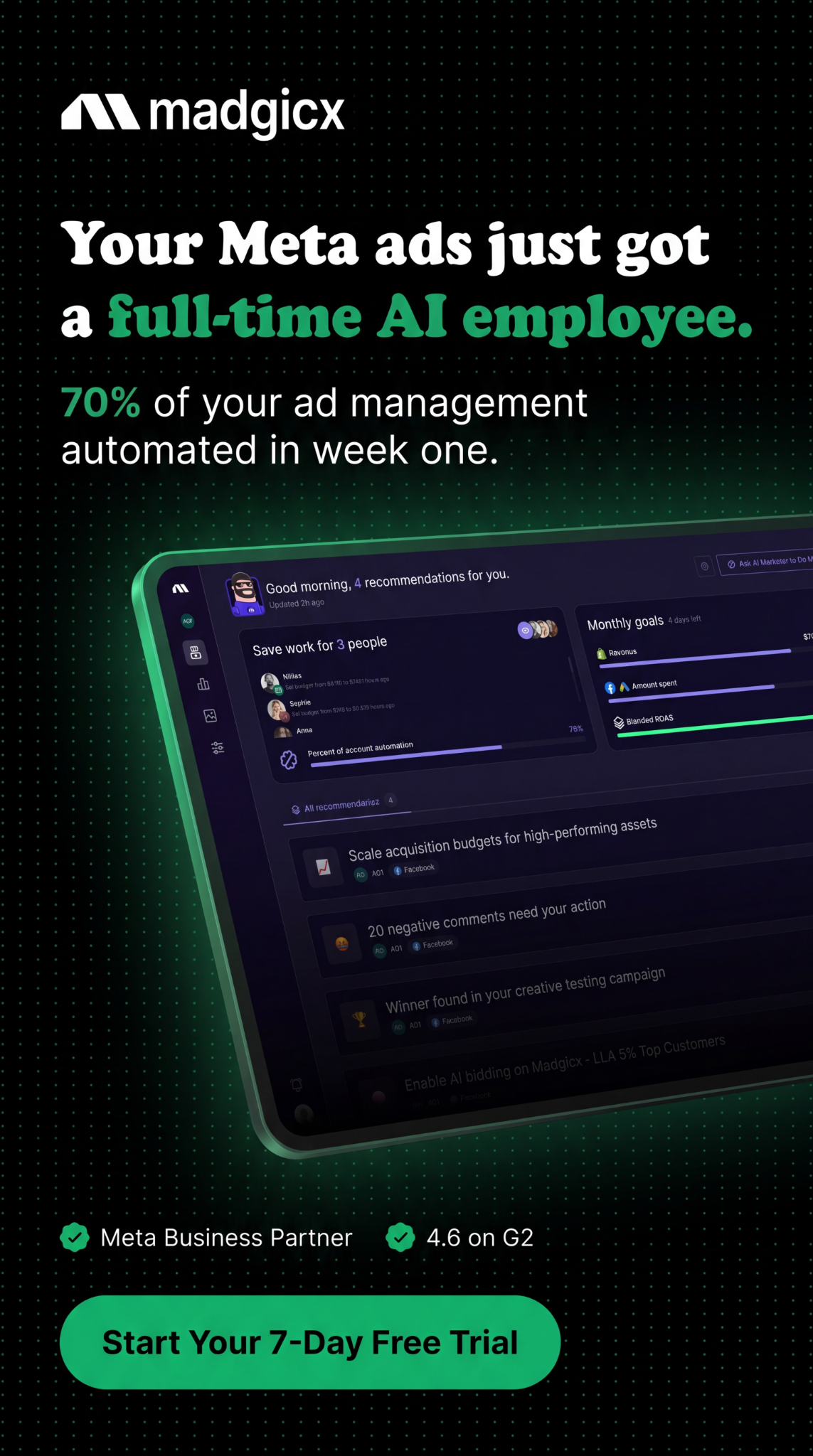 madgicx.com Facebook ad
