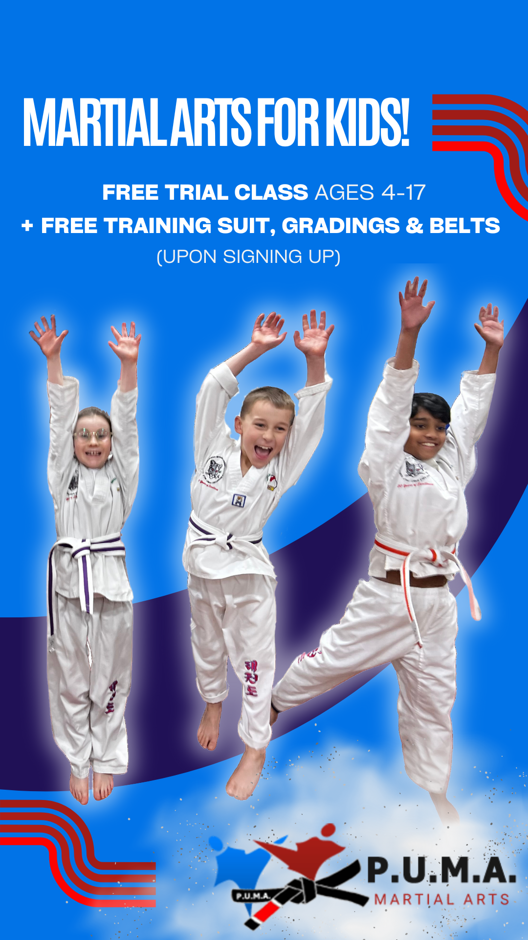 PUMA Martial Arts in Swindon, Bath, Newbury and Yate Facebook ad