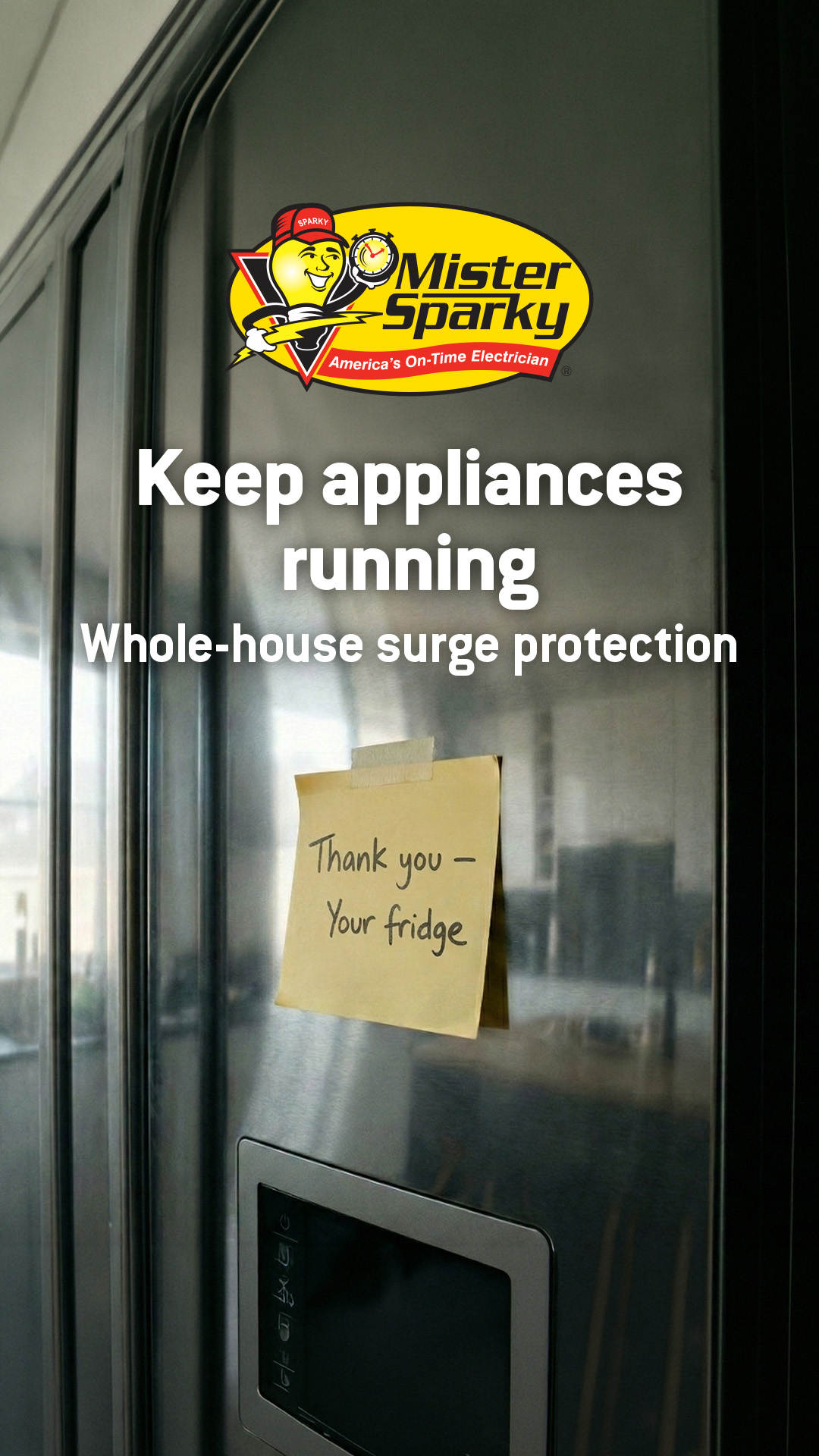 Mister Sparky - "America's On-Time Electrician" Facebook ad