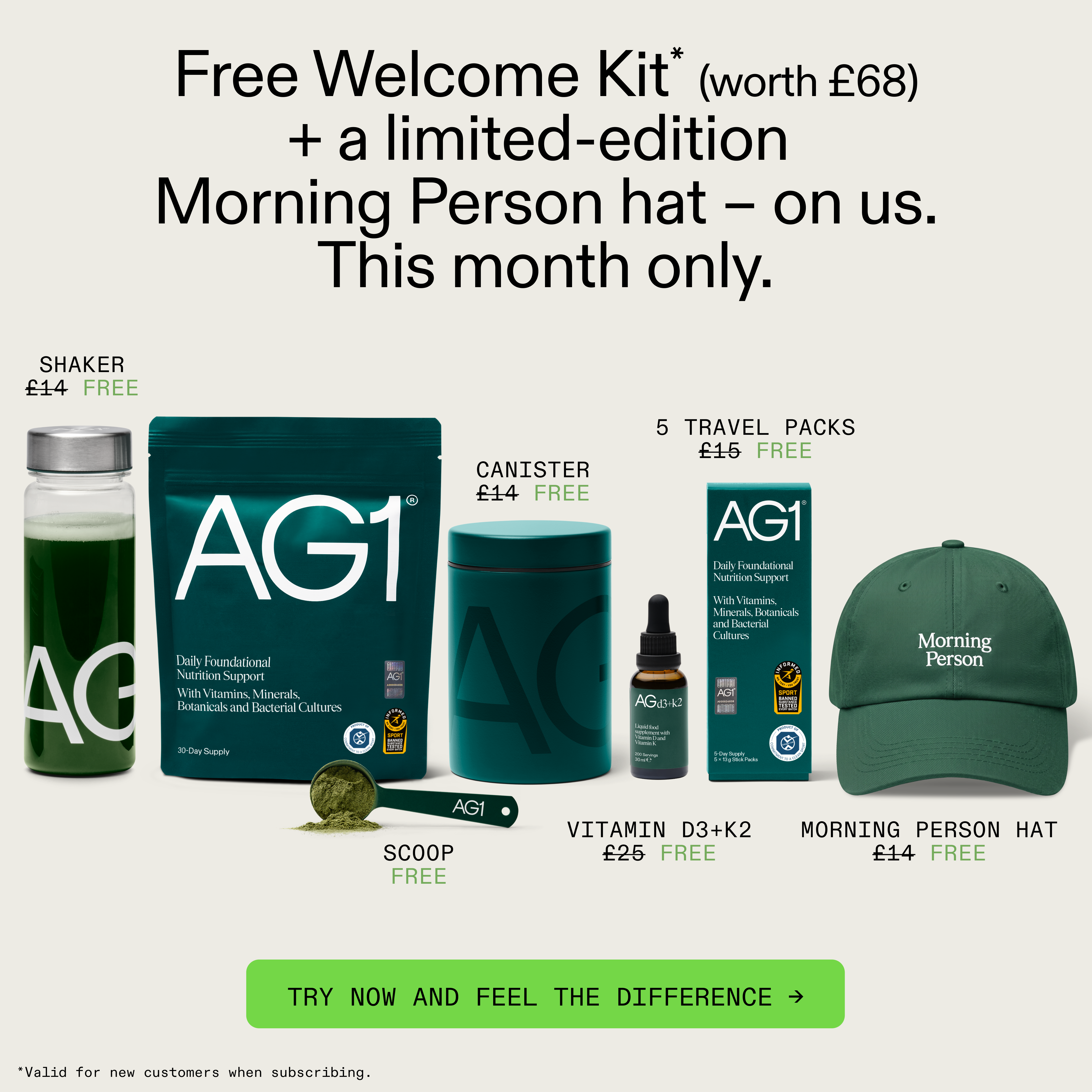 AG1 by Athletic Greens Facebook ad