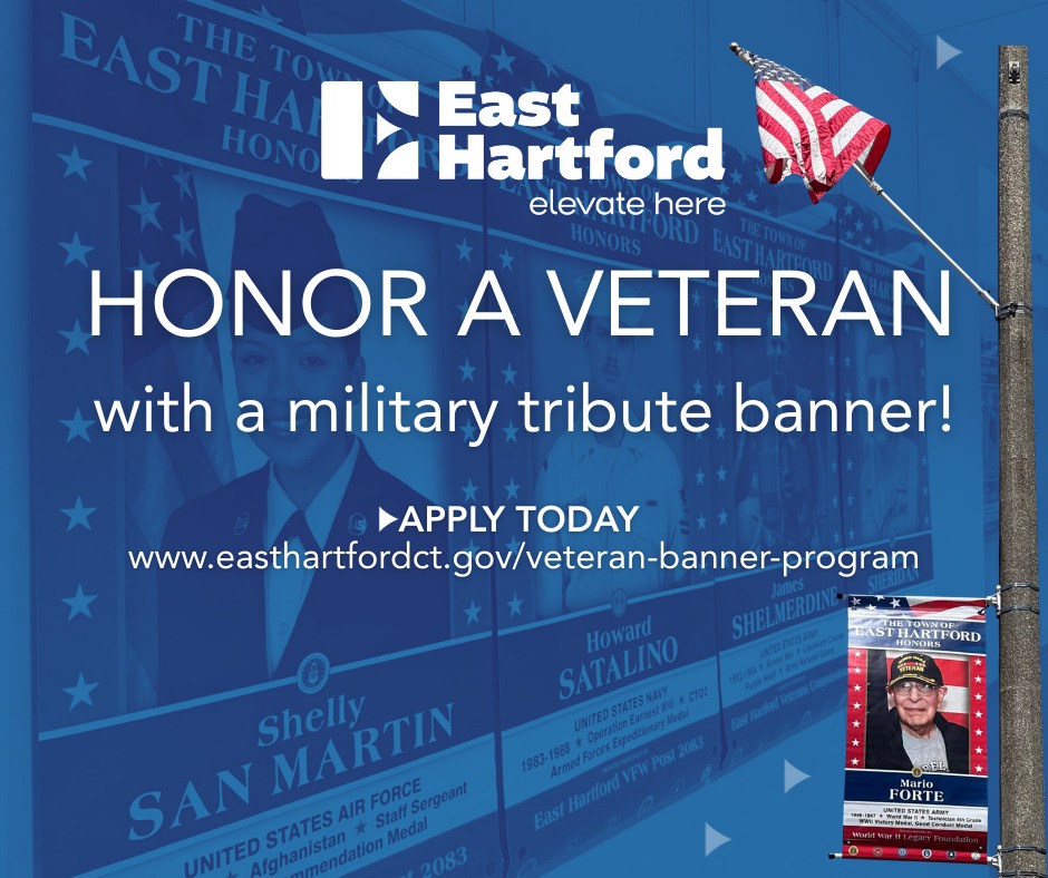 Town of East Hartford, CT, Government Facebook ad: Veteran Banner Program | easthartfordct