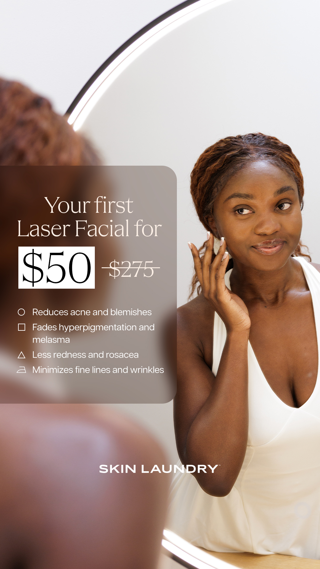 Skin Laundry Facebook ad