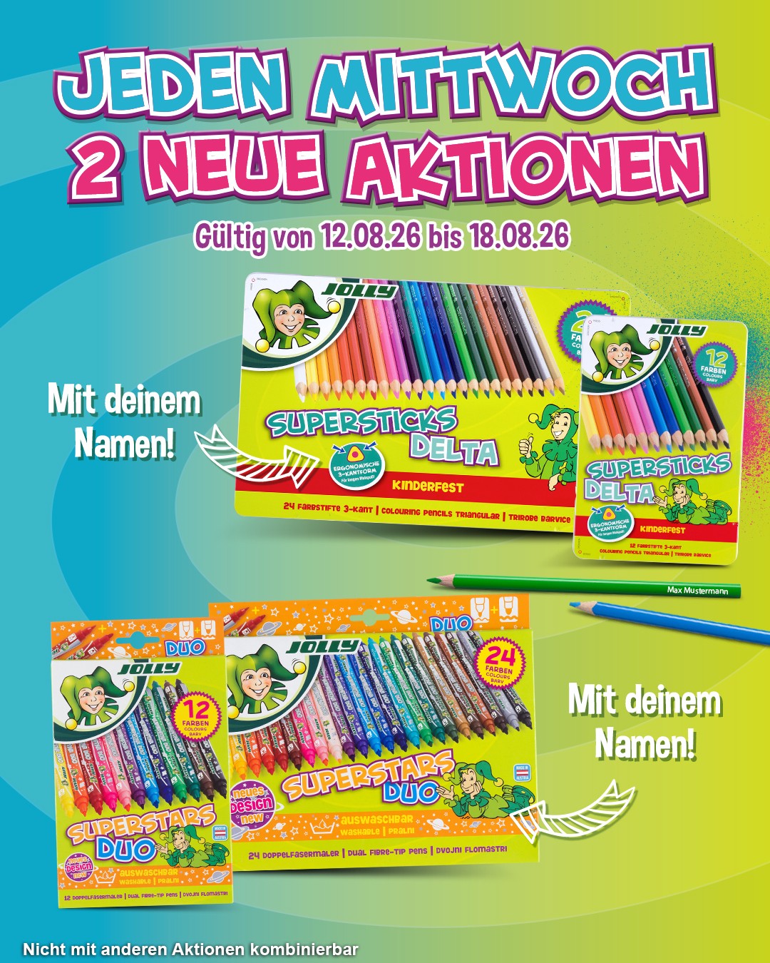 Jolly Facebook ad: Aktionen im JOLLY Onlineshop - jeden Mittwoch 2 neue…