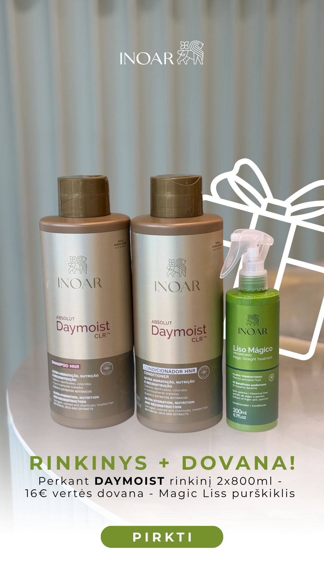 INOAR Lietuva Facebook ad: RINKINYS + DOVANA!