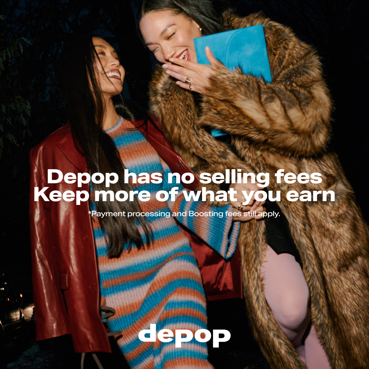 Depop Facebook ad
