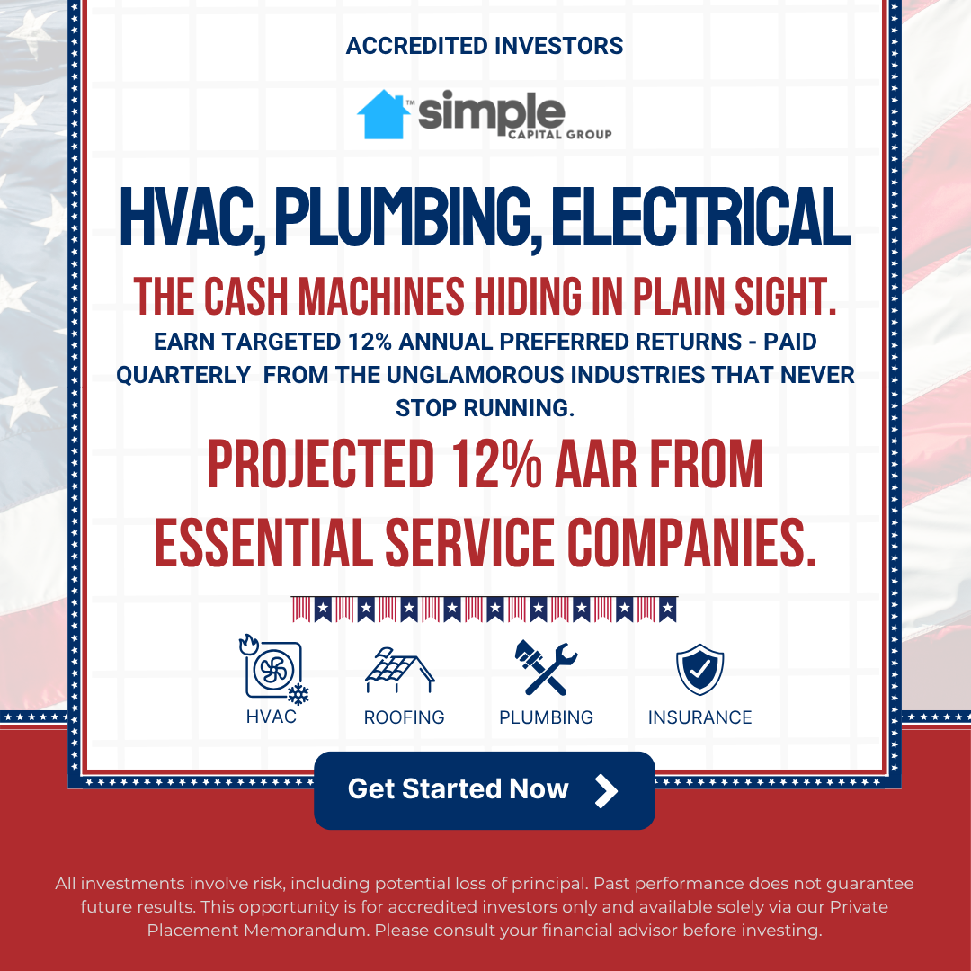 Simple House Capital Group Facebook ad: Accredited Investor: Earn 12% Preferred Return